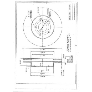 DESELRA Brake Disc Front (BKD12176)