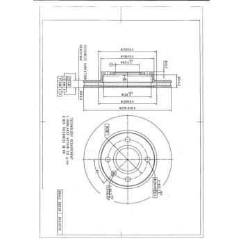 DESELRA Brake Disc Front (BKD12790)