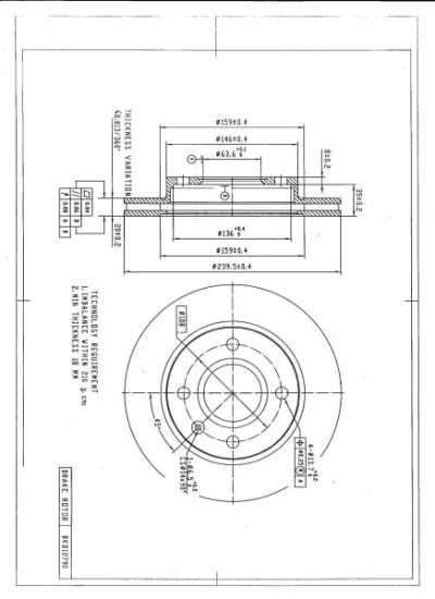 DESELRA Brake Disc Front (BKD12790)