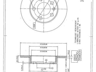 DESELRA Brake Disc Rear (BKD12798)