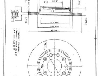 DESELRA Brake Disc Rear (BKD13090)