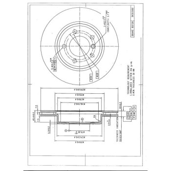 DESELRA Brake Disc Front (BKD13182)