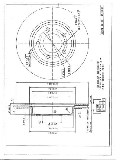 DESELRA Brake Disc Front (BKD13182)