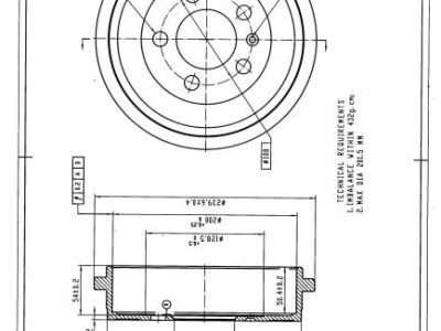 DESELRA Brake Drum (BKD8606)