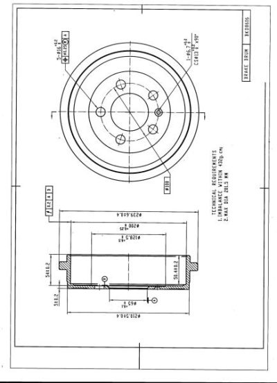 DESELRA Brake Drum (BKD8606)