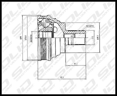 SOLID CV Joint Outer (CVAD1032)