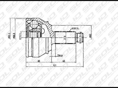 SOLID CV Joint Outer (CVAD1058)