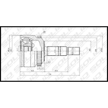 SOLID CV Joint Outer (CVGM1118)