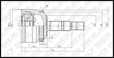 SOLID CV Joint Outer (CVGM1118)