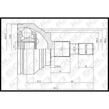 SOLID CV Joint Outer (CVME1030)
