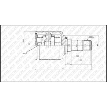 SOLID CV Joint Inner (CVME5025)