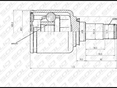 SOLID CV Joint Inner (CVME5025)