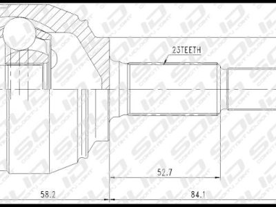 SOLID CV Joint Outer (CVNI14501)