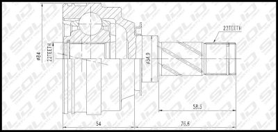 SOLID Joint Inner (CVOP5002)
