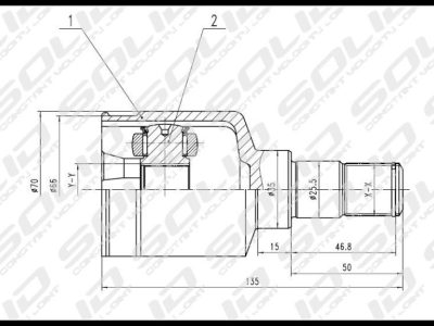 SOLID CV Joint Inner (CVSK5070)