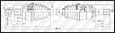 SOLID CV Shaft (CVSME8569)