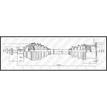 SOLID CV Shaft (CVSVW8559)