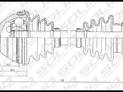 SOLID CV Shaft (CVSVW8567)