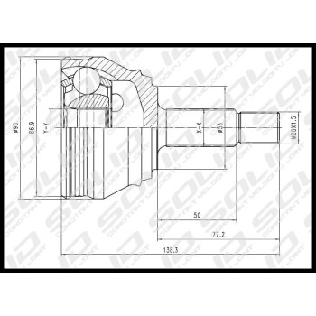 SOLID CV Joint Outer (CVVW1009)