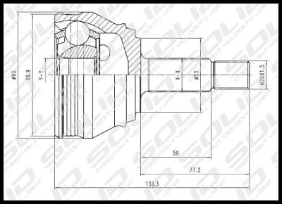 SOLID CV Joint Outer (CVVW1009)