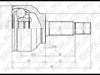 SOLID CV Joint Outer (CVVW1060)