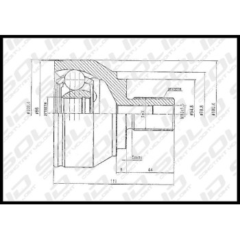 SOLID CV Joint Outer (CVVW1065)
