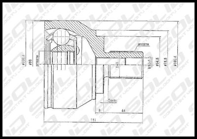 SOLID CV Joint Outer (CVVW1065)