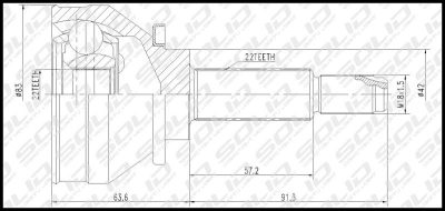 SOLID CV Joint Outer (CVZA1001)