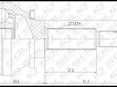 SOLID CV Joint Outer (CVZA1001)