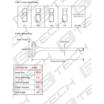 E TECH Inlet Valve (EV158754)