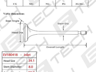 E TECH Inlet Valve (EV180418)