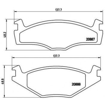 BOSCH Brake Pad Set Front (098650A065)