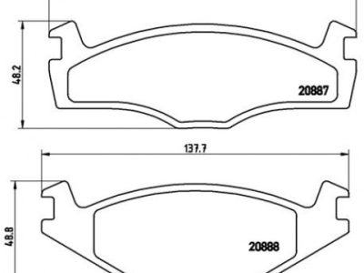 BOSCH Brake Pad Set Front (098650A065)