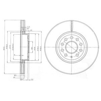 DESELRA Brake Disc Front (BKD13210)