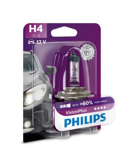 PHILIPS H4 VISION PLUS 12V 55W