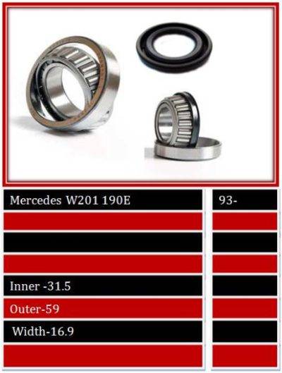 BBS Wheel Bearing Front (WBFW1040)