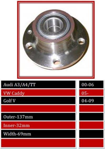 BBS Wheel Bearing Rear (WBHU218)