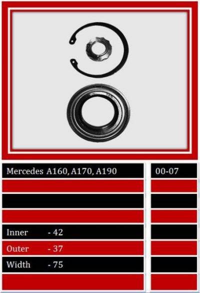 BBS Wheel Bearing Front (WBFW1118)