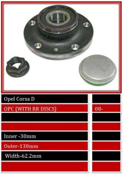BBS Wheel Bearing Rear (WBHU1648)