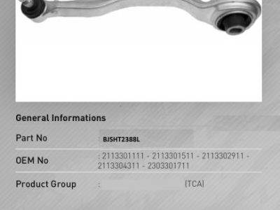 MOVO Control Arm Lower Left (BJSHT2388L)