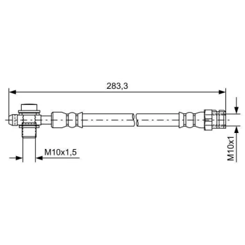 BOSCH BRAKE HOSE REAR (1 987 481 736)