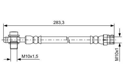 BOSCH BRAKE HOSE REAR (1 987 481 736)