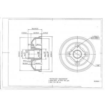 DESELRA Brake Drum (BKD8660)