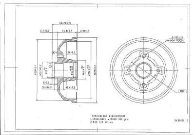 DESELRA Brake Drum (BKD8660)