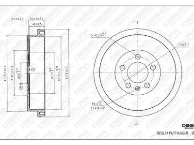 DESELRA Brake Drum (BKD9046)