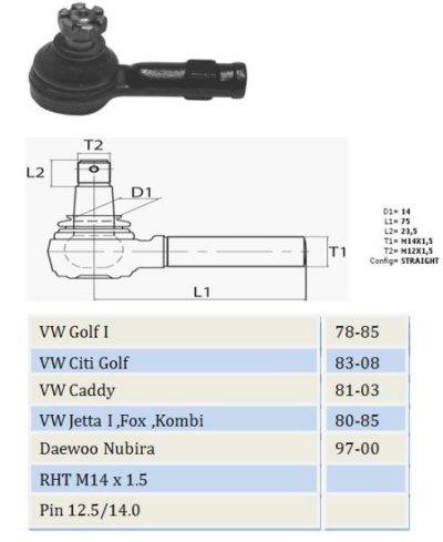 MOVO Tie Rod End (TR10280)