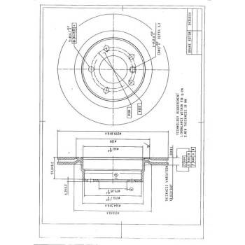 DESELRA Brake Disc Rear (BKD12114)