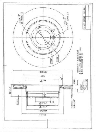 DESELRA Brake Disc Rear (BKD12114)