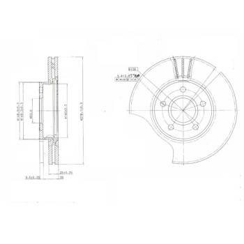 DESELRA Brake Disc Front (BKD12134)
