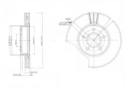 DESELRA Brake Disc Front (BKD12134)
